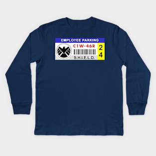 Super-Secret Organization Parking Permit Kids Long Sleeve T-Shirt